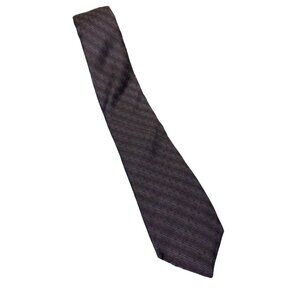 Vtg YSL Yves Saint Laurent Tie Paris New York Striped Silk 57 X 3.25 Mauve USA